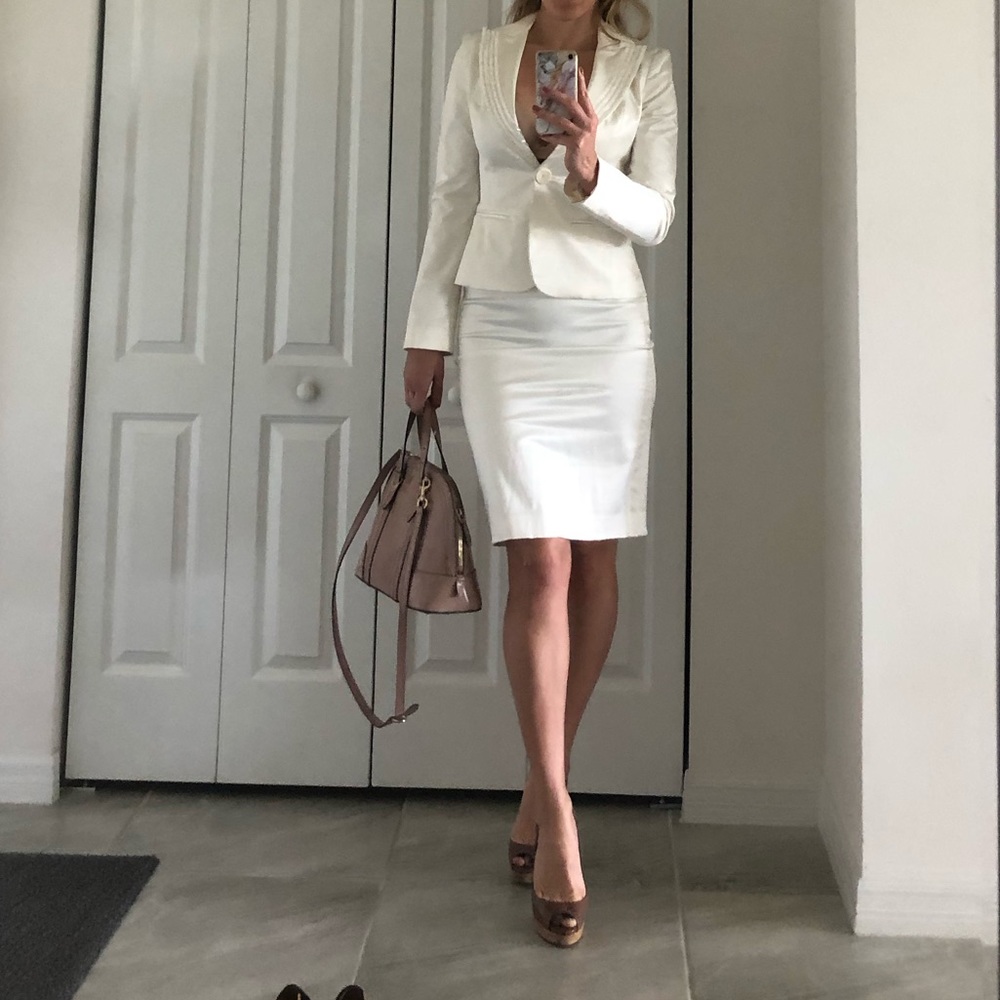 Marciano White Jacket and Skirt
